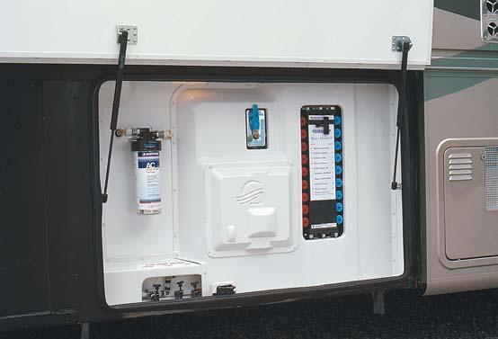 Gulf Stream s advanced water manifold system provides a main distribution point at all water system