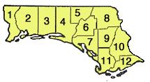 6/22/2004 ion Area Region ID Trainers & Location Region Map 1. Northwest 1Northwest 1. Escambia - Pensacola - West Pensacola 2. Santa Rosa Munson, Bagdad, Oriole Beach 3.