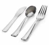 85/cs Silver Secrets cutlery Close resemblance to real silverware in its perfect size, proportions and finish.