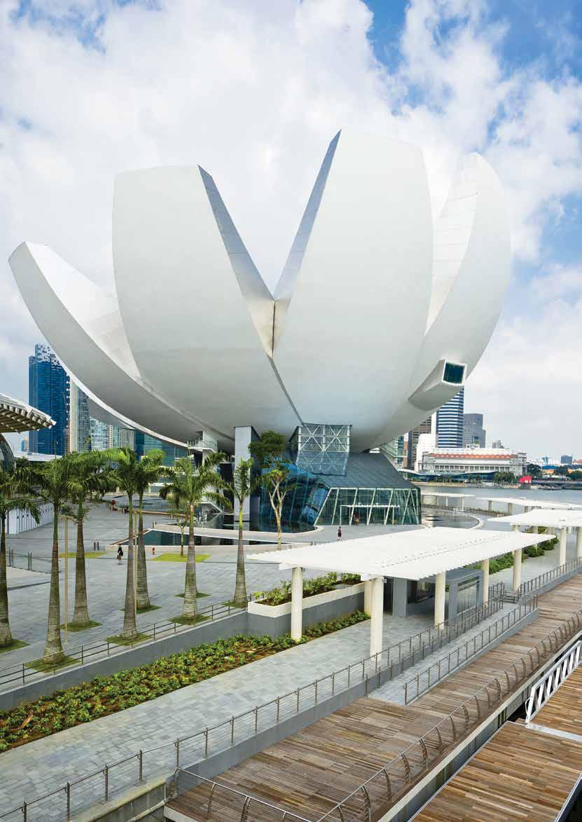 ArtScience Museum Unique Venue The lotus-shaped ArtScience Museum at Marina Bay Sands is the premier museum destination in Singapore for major international traveling exhibitions from the most