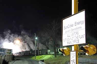 SunCoke s 134 coke ovens at Vansant, VA are impressive at night with their
