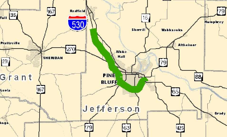 I-530 Overlay Jefferson Hwy 104 Scheduled: 2016 $6.