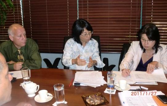 9. Meeting with a Consultant from JICA-Tokyo The aim was to present the work carried out by the