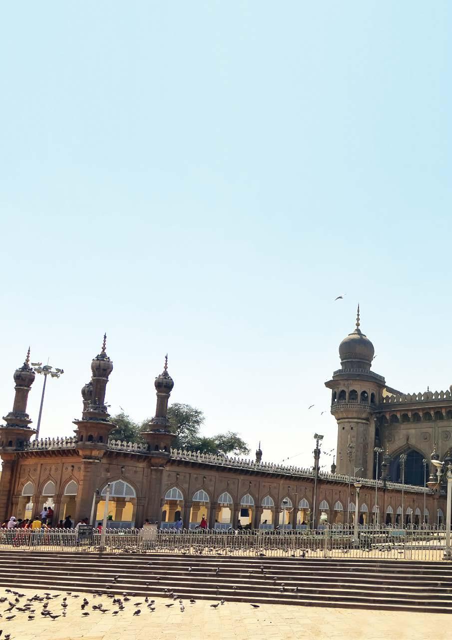 Historical Place Mecca Masjid Find the glorious aura emanating in every motif and frieze The Mecca Masjid of Hyderabad never ceases to allure the architecture lover as it soothes the soul of a