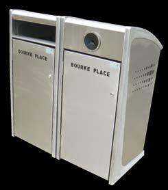 configuration Sold as Individual Units and can be placed in any configuration Concourse Litter Receptacle FFSB013016