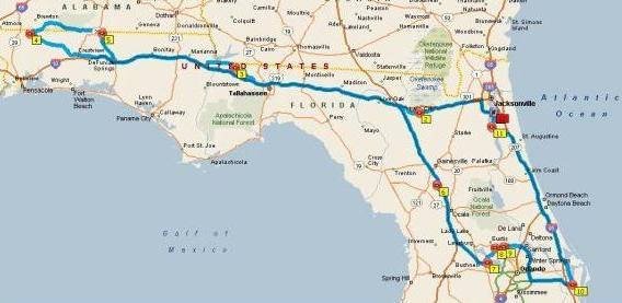 FLORIDA MOUNTAIN 1000 ROUTE INFORMATION AND CHECKPOINTS While planning this route in Streets & Trips and Mapsource, we found that it is difficult to accurately obtain the absolute shortest or