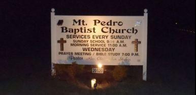 Mountain 5: Mount Pedro Baptist Church. N29 26.910 W82 18.