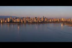 BC-HD-001 British Columbia: Vancouver: Aerial harbour flyover