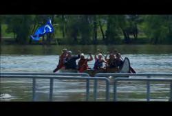 Clip #: 343 MB-HD-001 Manitoba: Whiteshell Provincial Park: Metis Canoe Expedition team