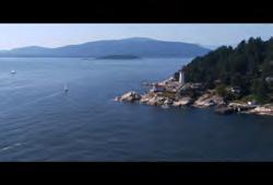 BC-HD-001 British Columbia: West Vancouver: Lighthouse Park: Aerial of lighthouse on