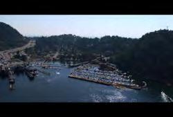 British Columbia: Horseshoe Bay: BC Ferries: Aerial of marina with hundreds of boats
