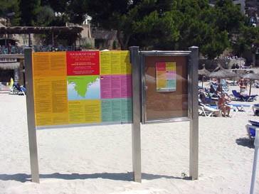 panels and leaflets Tourist Sustainable