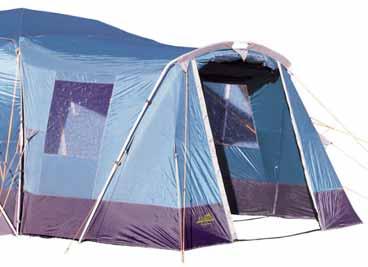 Quick Erect Khyam Tents & Equipment, 2008 Ridgi-Dome Tents Page 25 2oz weave Pro fabric Quick clip pole system Double layer reinforced triangular guy points Adjustable main steel poles Classic &