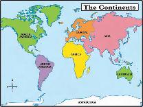 Geography Lesson Four: World Continents The continents are the great land masses of the earth.