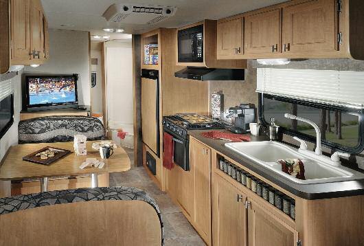 All Oasis models are designed with Cinnamon Maple cabinetry to create a