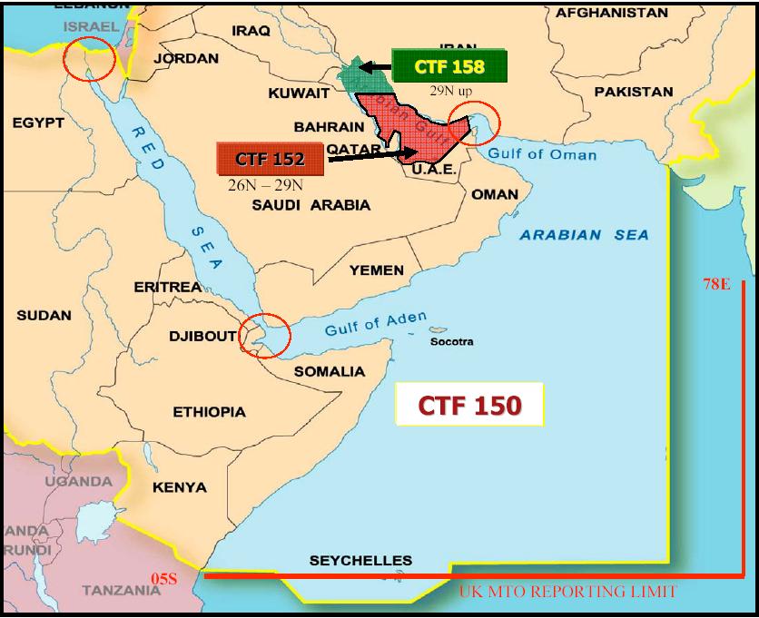 Contact details for Gulf of Aden/ North West Indian Ocean Voyages UKMTO reporting limits Recently extended to 10S MSCHOA CTF 151 Maritime Security Centre Horn of Africa CTF 151 is a multinational