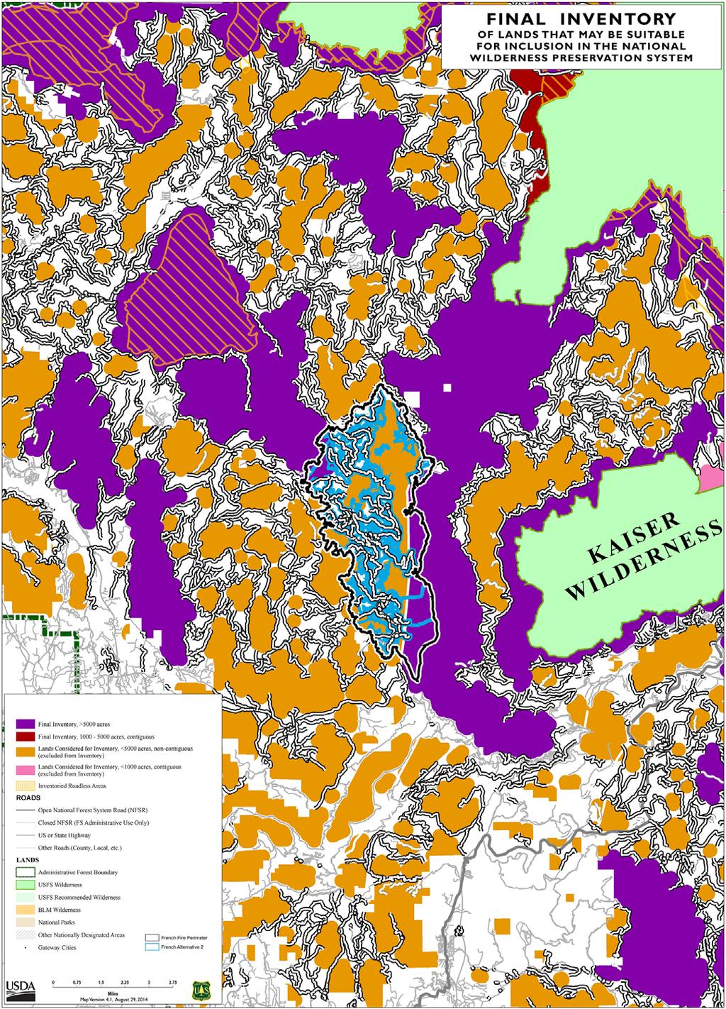 Figure 3 Final Wilderness Inventory Map