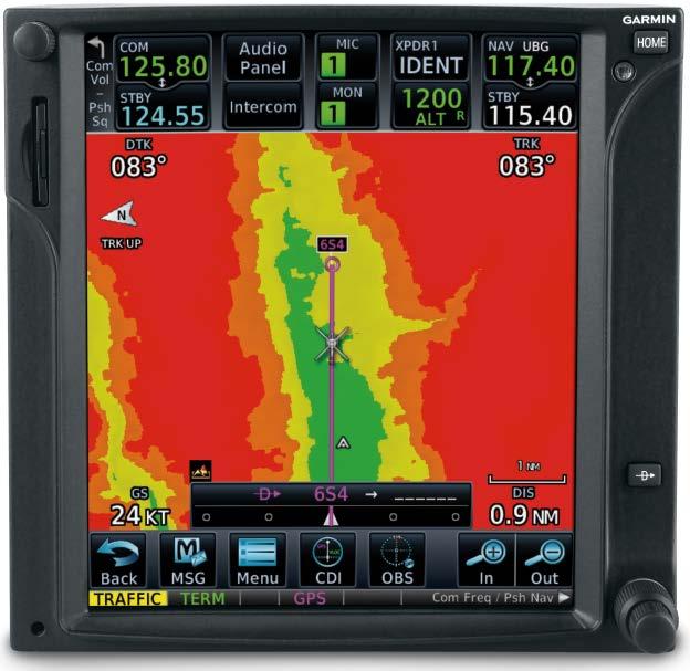 Garmin GTN750 Series Navigator Using information from the built-in terrain and U.S. obstacles databases, the Garmin Navigator displays colour coding to graphically alert you when proximity conflicts loom ahead.