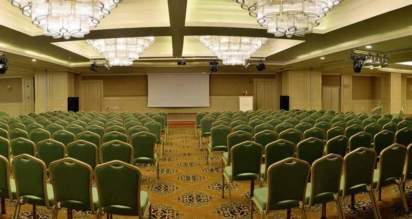 MEETING HALLS HALL DIMENSIONS AND CAPACITY DETAILS HALL SIZE (width/length) HEIGHT AREA (m²) THEATRE CLASS U TABLE T TABLE BANQETTE COCKTAIL FORUM 38*18 333 684 700 400 120 160 350 800 PRESTİJ 21*30