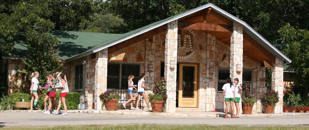 Campers, counselors, and visitors have easy access to the Camp Mystic