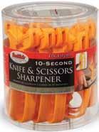 grip handle Jiff S Knife & Scissors Sharpener YH JIFFS YH JIFFSFB (Display Bucket - 12pc) V Shaped Sharpening Slot