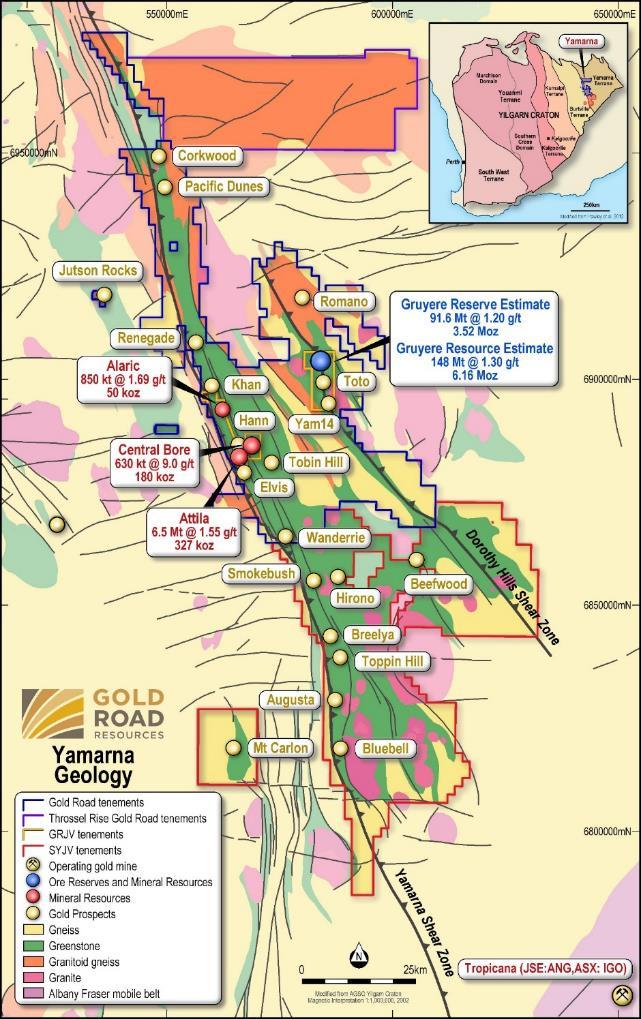 About Gold Road Gold Road is pioneering development of Australia s newest goldfield, the Yamarna Belt, 200 kilometres east of Laverton in Western Australia.