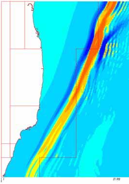 4. Comparison of the tsunamis that hit Fukushima Dai-ichi and Fukushima Dai-ni (4)-2 Effects of the Wave Source and Deep