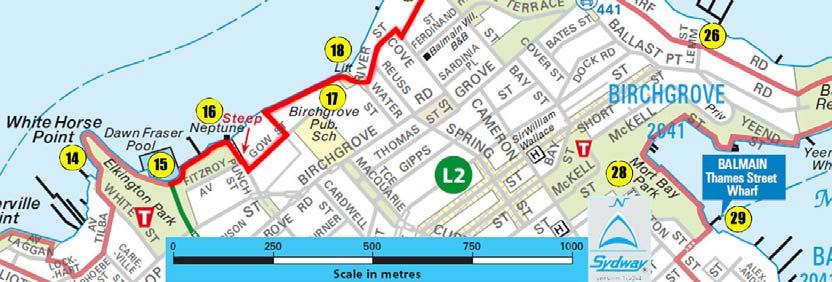 This is also the start point for the Rozelle/Balmain Loop Walk L1 and a connecting point for the Iron Cove Loop Walk C3 and the.
