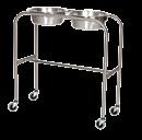 8 Operating Room Products Stainless Steel Single Basin Solution Stands 3 Durable 16 gauge #304 stainless steel construction 3 Large 8 1/2 quart capacity