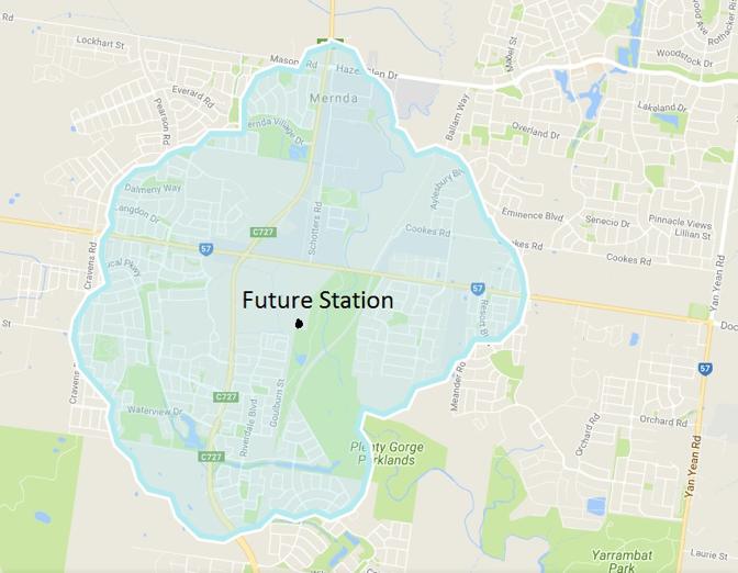 Figure 1: Areas Walkable to Mernda Town Centre Funding The City of Whittlesea estimates that the package of cornerstone town centre projects included in the proposal will cost approximately $270