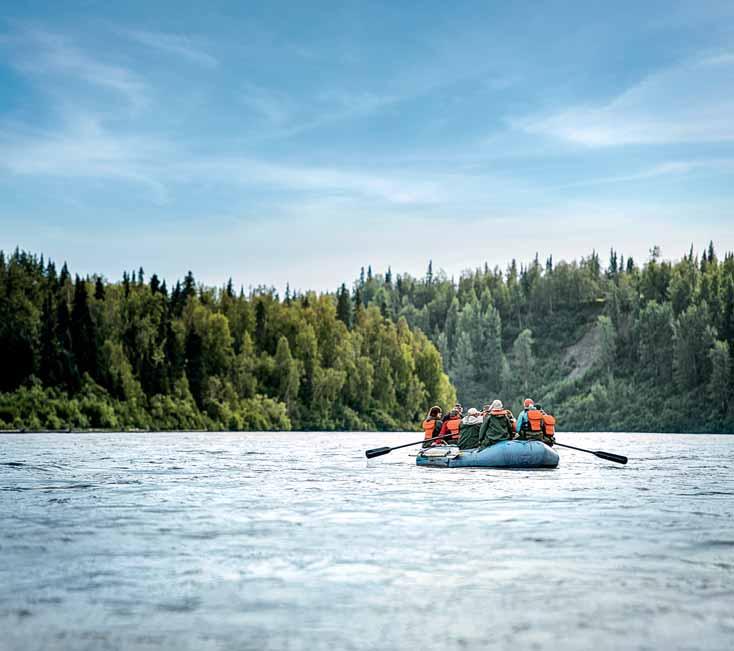 Though it may be tempting to relax on the Kenai Princess Wilderness Lodge deck amid lush mountain views, adventure seekers can t miss an excursion along the Upper Kenai River that runs below.