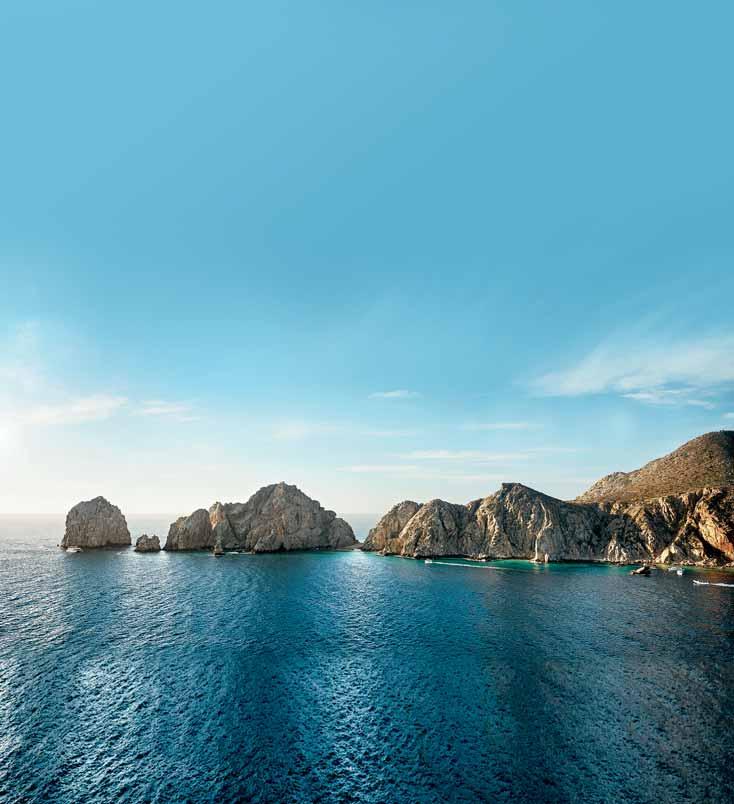 SHORE EXPLORER: CABO SAN LUCAS A colorful destination glistening at the tip of the Baja Peninsula, Cabo San Lucas is a treasure trove of experiences.