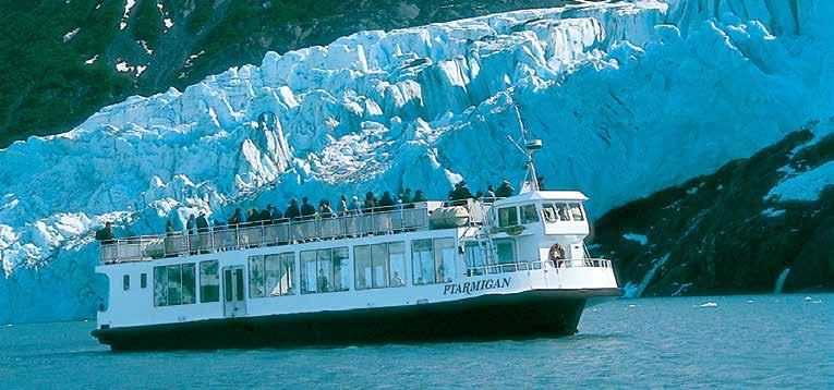 FEATURED EXC TOUR TM ANCHORAGE/SEWARD PORTAGE GLACIER CRUISE Included on D4 Journey ANCHORAGE/SEWARD, ALASKA Duration: 1 hour Your tour begins as you board your deluxe motorcoach for a scenic drive