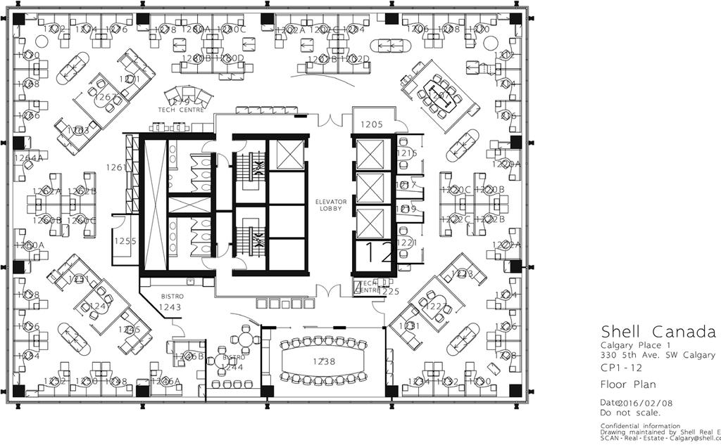 Suite 1100 12,483 SF 2 Large Conference Rooms 2 Medium Boardrooms 2 Bistro Areas