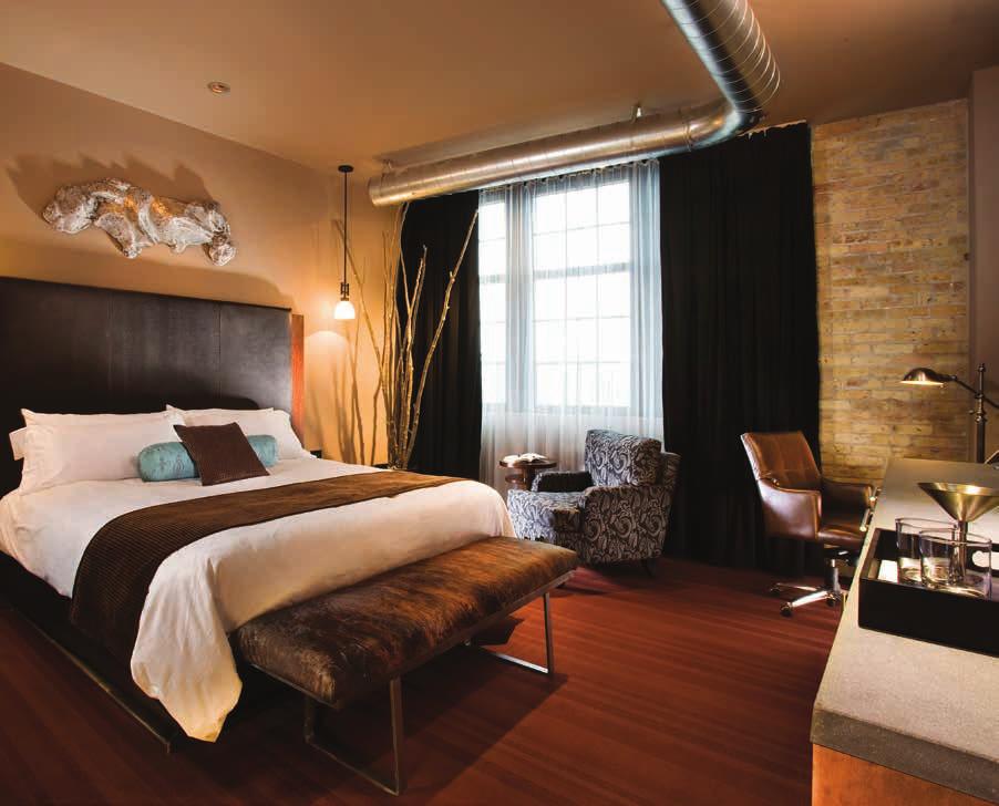 accommodations Guest rooms at The Iron Horse Hotel are designed to continue your unforgettable experience.