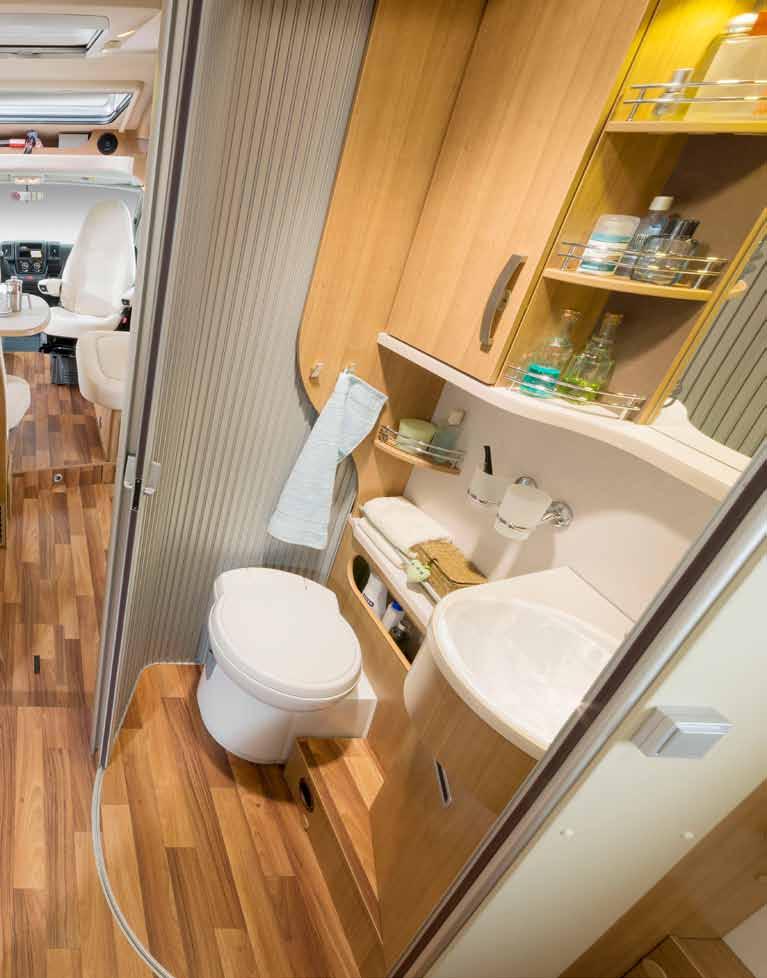 Close off the en-suite washroom completely from the living area or just close the washroom/ toilet or