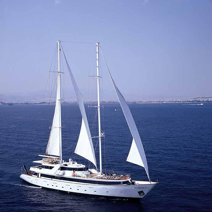 Panorama II We are delighted to have chartered the two-masted Panorama II for a series of cruises through the Mediterranean, Adriatic and Aegean in 2018.