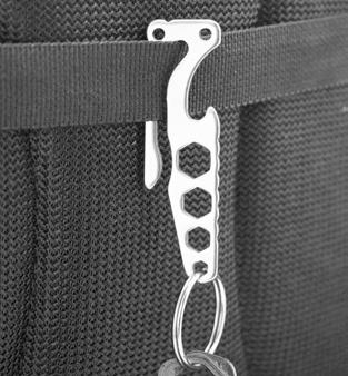 , Stainless Steel 1 Pack 25 Packs Small compact multi-tool easily attaches to keychains, bags, belt