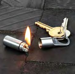 to ignite at your command. Attach to your key ring for essential outdoor use.