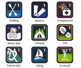 Outdoor Adventure Skill Badges Outdoor Adventure Skills are important skills associated with Scouting. Nine areas of skills are part of every Scouting Section, from Beaver Scouts to Rover Scouts.