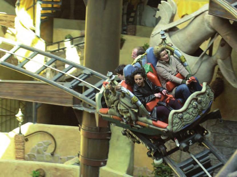Tracks custom built indoor SC 3000 indoor The 2 coasters Winjas in Phantasialand give a glimpse of the possibilities offered by the SC 3000: With a maximum speed of 70 km/h (44 mph), up to 1440