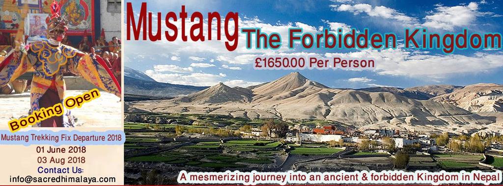 Mustang is a remote semi-independent Tibetan Kingdom north of the Annapurna and Dhaulgiri Mountains and is one of the last bastions of undisturbed Tibetan culture in the world.