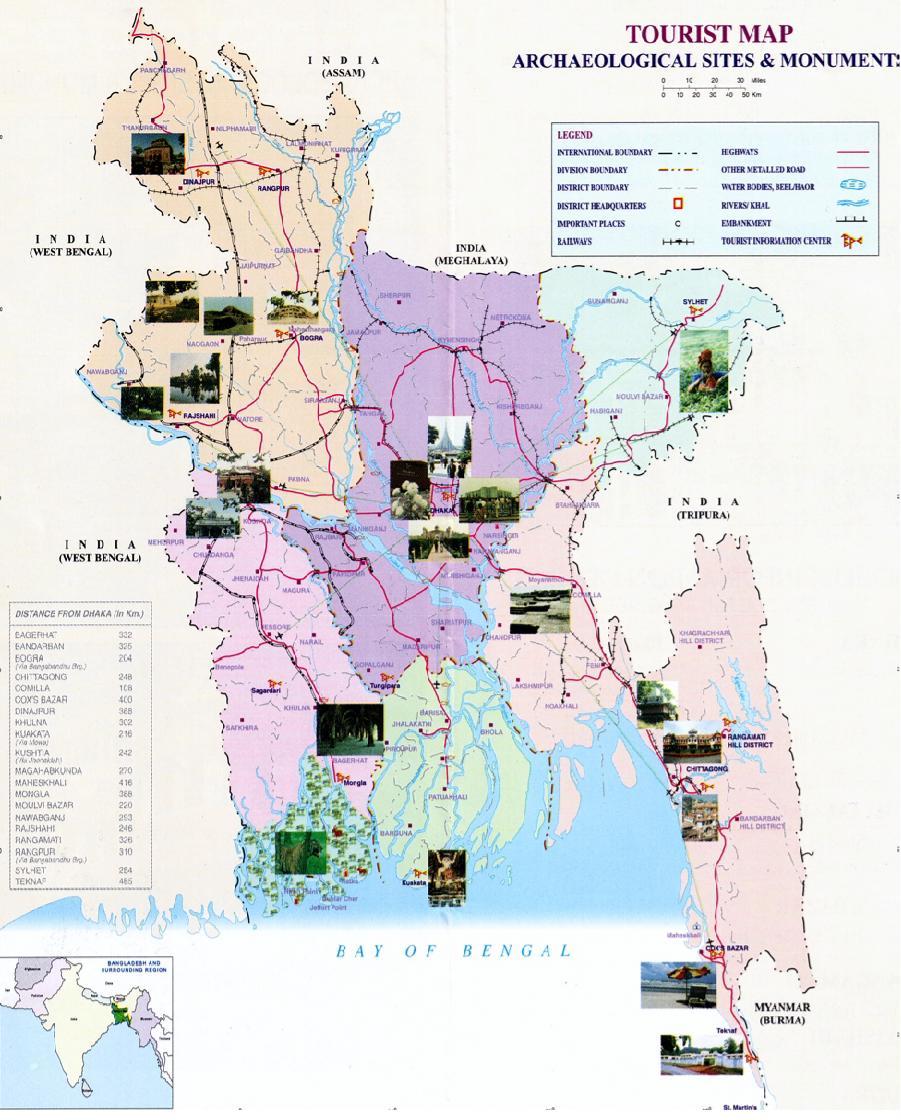 Figure H-7: Archeological Sites and Monument in Bangladesh Source: http://www.mocat.gov.