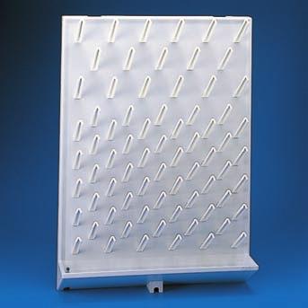 Draining Rack Stain-Resistant and Durable Rack This durable drying system is made from high-impact polystyrene (HIPS) and provides a sturdy structure for draining plastic and glass labware.