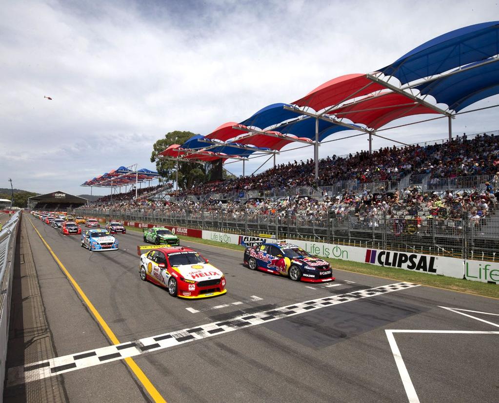 CLIPSAL 500 ADELAIDE Adelaide Street Circuit South Australia 3rd 6th March, 2016 The 2016 Championship starts here Get ready for the streets of Adelaide to come alive with non-stop motorsport and