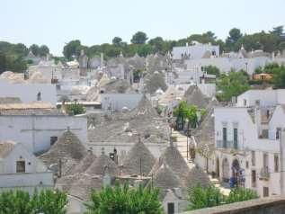 Today we will drive to Alberobello, where nearly 1,000 trulli dwellings cluster the cobblestone streets. A UNESCO world heritage site since 1996, Alberobello is a picturesque architectural gem.