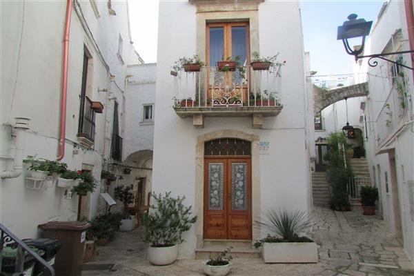 Each room, twin, double or single is in a separate trulli building. The door of the room opens on to the quiet street.