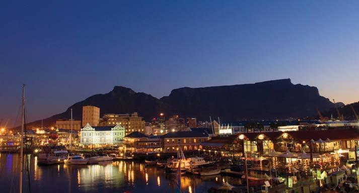 Upon arrival at the Cape Town Airport, be met by your private driver/guide and transferred to your hotel in Cape Town, the Commodore Hotel, conveniently located on the famous Victoria & Alfred