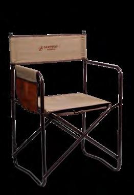 S0657 22 23 Directors chair with glass rest full back 22mm