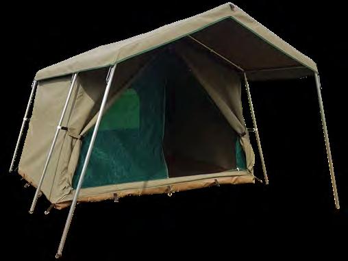 6m Rear window 320gsm Ripstop T019 Chalet 2 style Tent size (WxDxH) 2.3 x 1.